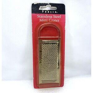Vintage Publix 5.5" Stainless Steel Miniature‎ Travel Grater
